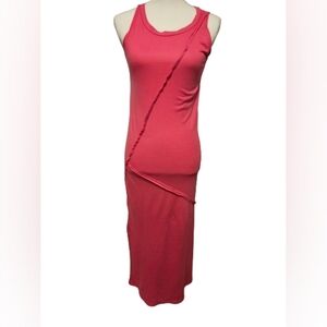 See You Monday Hot Pink Casual Sleeveless Dress Women's size XS